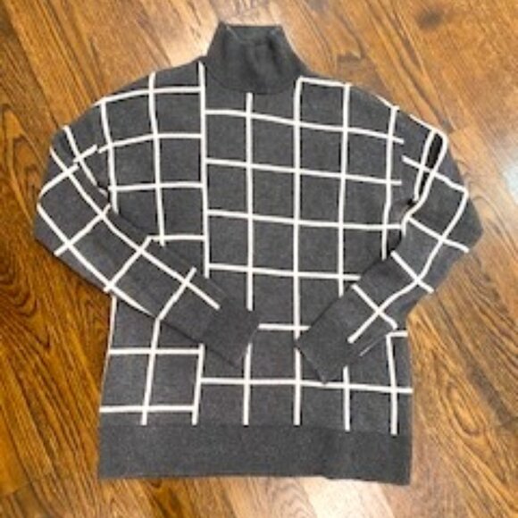 Clearout-EUC Saks Fifth Avenue Cashmere Bland turtleneck sz S - Picture 2 of 8